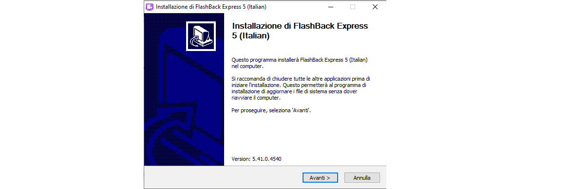 flashback express windows 10